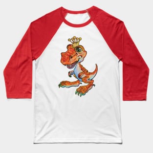 T-Rex: King of the Dinosaurs (Orange) Baseball T-Shirt